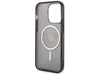 Ferrari FEHMP14LUKK Capa rígida preta/preta para iPhone 14 Pro 6.1" com MagSafe translúcido Ferrari FEHMP14LUKK Capa rígida preta/preta para iPhone 14 Pro 6.1" com MagSafe translúcido