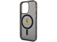 Ferrari FEHMP14XURKK Capa rígida preta/preta para iPhone 14 Pro Max 6.7" com MagSafe translúcido Ferrari FEHMP14XURKK Capa rígida preta/preta para iPhone 14 Pro Max 6.7" com MagSafe translúcido