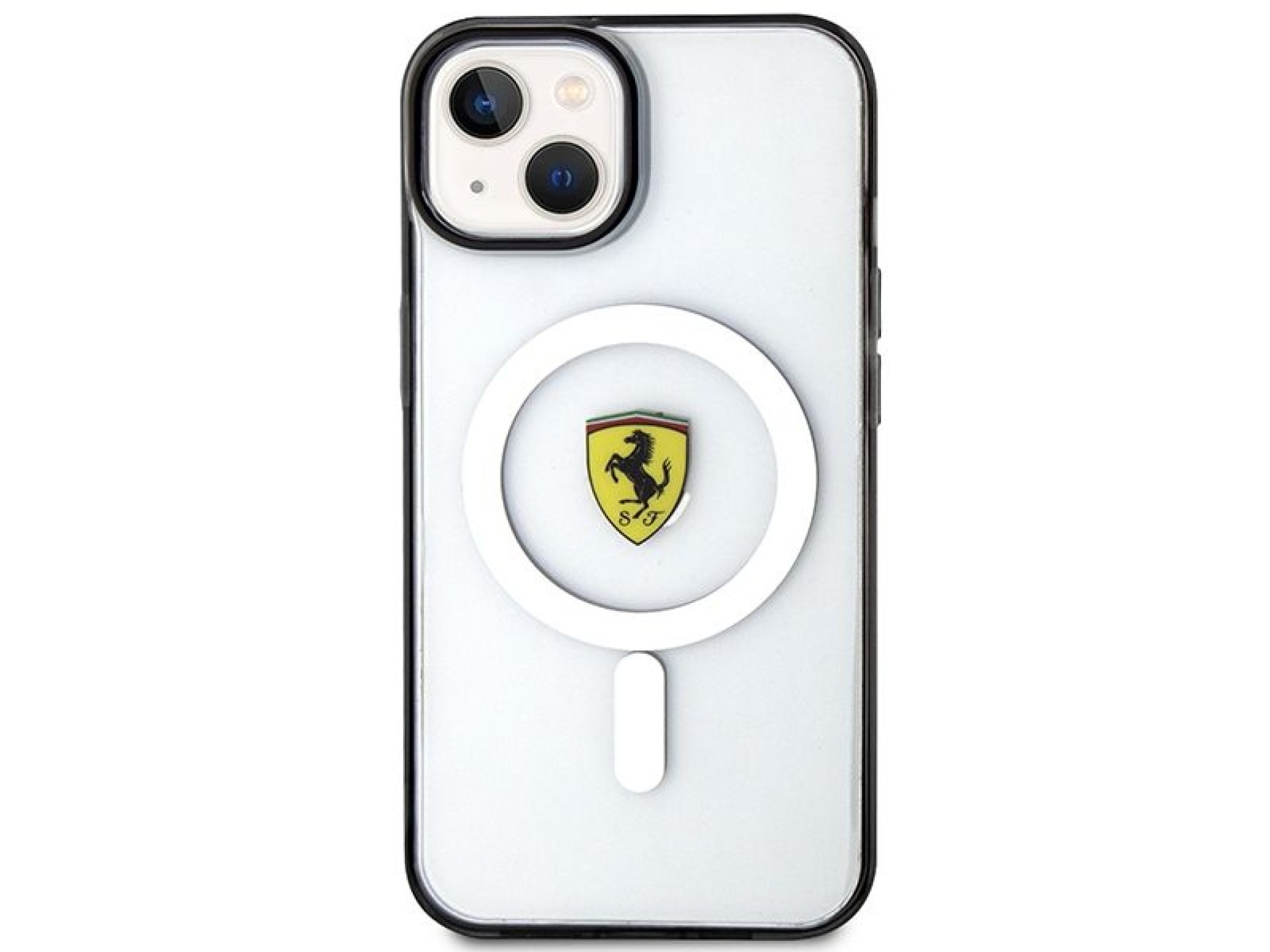 Capa rígida transparente Ferrari FEHMP14SURKT para iPhone 14 de 6,1