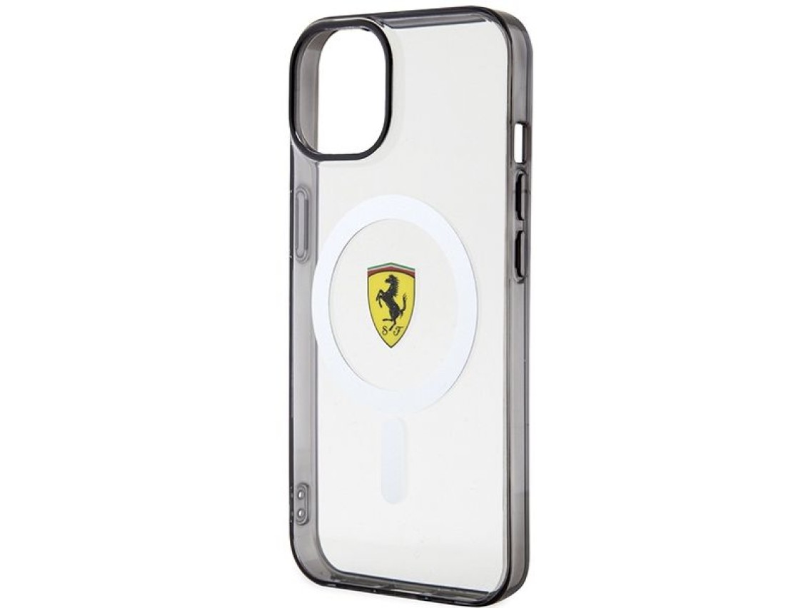 Capa r�gida transparente Ferrari FEHMP14SURKT para iPhone 14 de 6,1" com MagSafe.