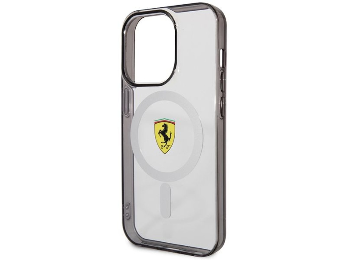 Funda r�gida transparente Ferrari FEHMP14XURKT para iPhone 14 Pro Max de 6,7" con MagSafe