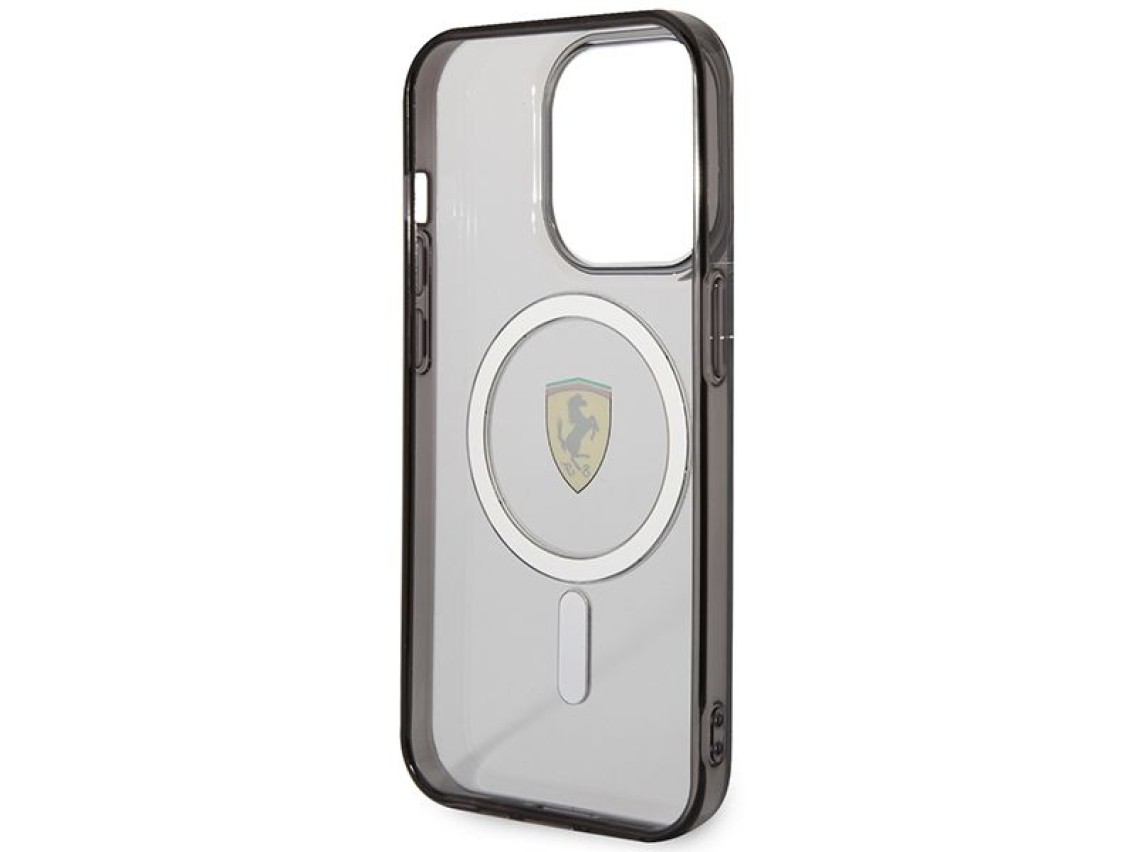 Funda r�gida transparente Ferrari FEHMP14XURKT para iPhone 14 Pro Max de 6,7" con MagSafe