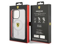 Funda r�gida transparente Ferrari FEHMP14XURKT para iPhone 14 Pro Max de 6,7" con MagSafe