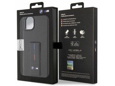 Capa BMW Grip Stand Hot Stamp para iPhone 14/15/13 - Preta Capa BMW Grip Stand Hot Stamp para iPhone 14/15/13 - Preta