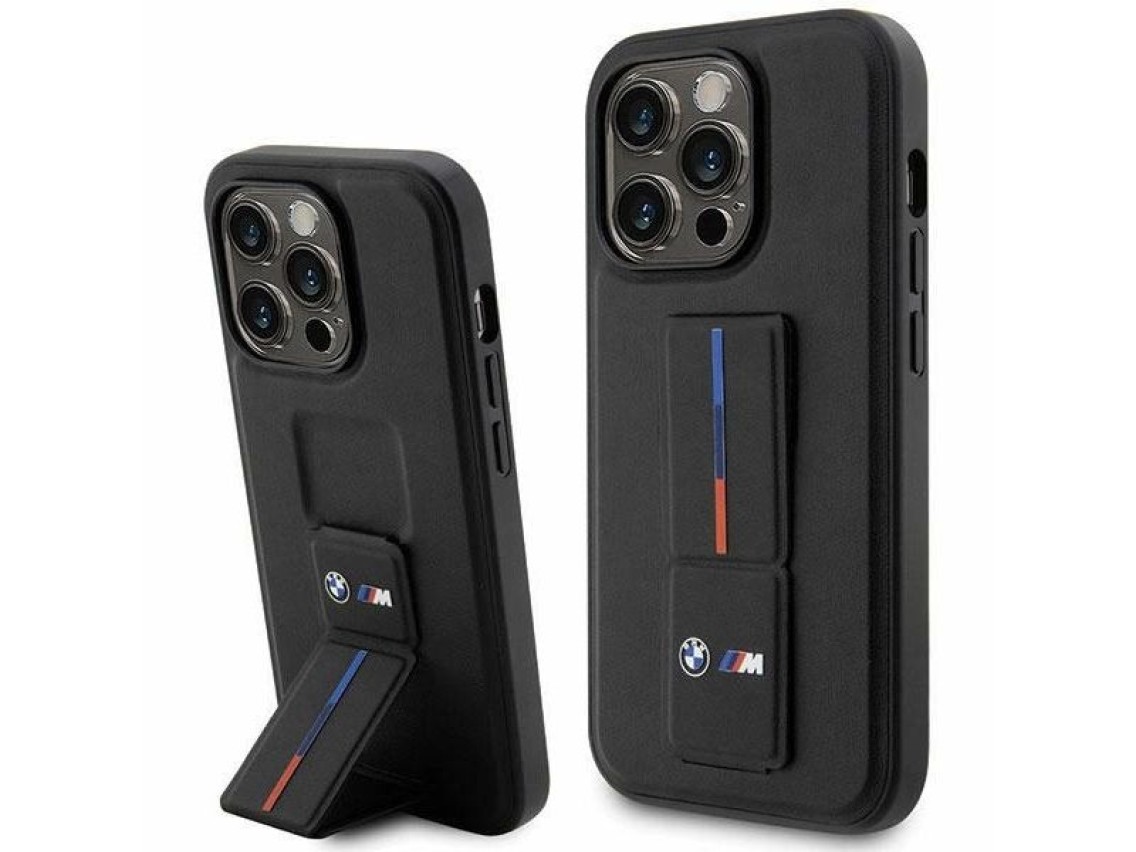 Capa rígida preta/preta com estampa a quente BMW BMHCP14X22GSLK para iPhone 14 Pro Max 6.7"