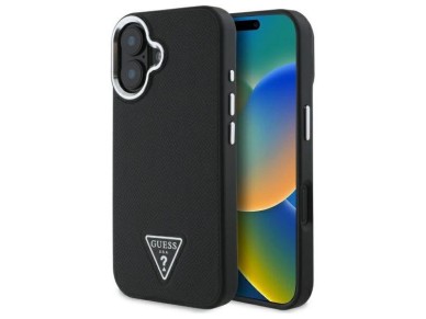Guess GUHMP16MPGTSPSK iPhone 16 Plus 6.7" black/black hardcase Grained Triangle MagSafe Guess GUHMP16MPGTSPSK iPhone 16 Plus 6.7" black/black hardcase Grained Triangle MagSafe