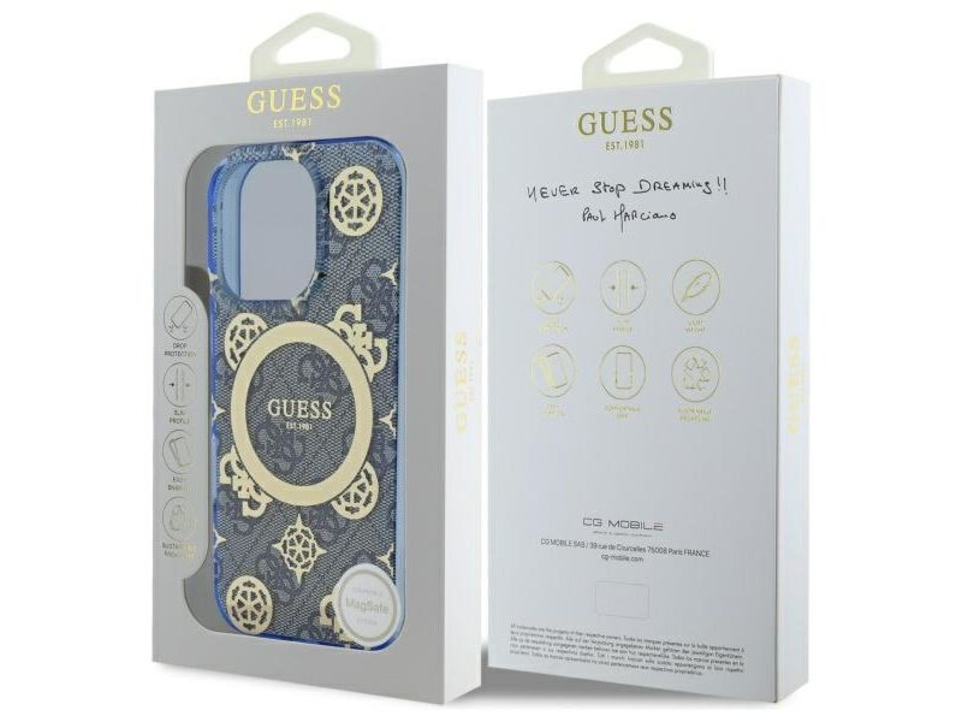 Funda rígida azul/azul para iPhone 16 Pro Max de 6,9