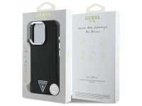 Guess GUHMP16XPGTSPSK iPhone 16 Pro Max 6.3" black/black hardcase Grained Triangle MagSafe Guess GUHMP16XPGTSPSK iPhone 16 Pro Max 6.3" black/black hardcase Grained Triangle MagSafe