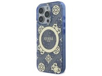 Funda rígida azul/azul para iPhone 16 Pro Max de 6,9" con diseño de peonía IML y fondo 4G MagSafe (G Funda rígida azul/azul para iPhone 16 Pro Max de 6,9" con diseño de peonía IML y fondo 4G MagSafe (G