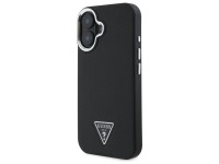 Capa rígida preta com textura triangular para iPhone 16 Plus 6.7" Guess GUHMP16MPGTSPSK. Capa rígida preta com textura triangular para iPhone 16 Plus 6.7" Guess GUHMP16MPGTSPSK.