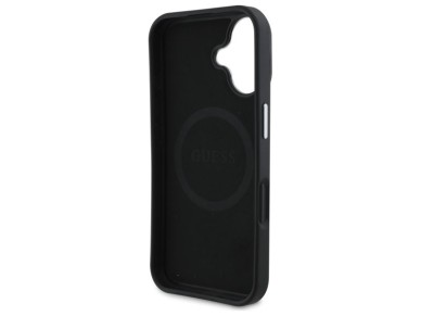 Guess GUHMP16MPGTSPSK iPhone 16 Plus 6.7" black/black hardcase Grained Triangle MagSafe Guess GUHMP16MPGTSPSK iPhone 16 Plus 6.7" black/black hardcase Grained Triangle MagSafe