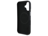 Capa rígida preta com textura triangular para iPhone 16 Plus 6.7" Guess GUHMP16MPGTSPSK. Capa rígida preta com textura triangular para iPhone 16 Plus 6.7" Guess GUHMP16MPGTSPSK.