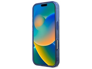 Guess GUHMP16XH4PYEEB iPhone 16 Pro Max 6.9" blue/blue hardcase IML Peony On 4G Background MagSafe Guess GUHMP16XH4PYEEB iPhone 16 Pro Max 6.9" blue/blue hardcase IML Peony On 4G Background MagSafe