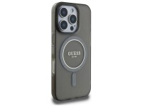 Guess IML Glitter Circle MagSafe case for iPhone 16 Pro Max - black Guess IML Glitter Circle MagSafe case for iPhone 16 Pro Max - black