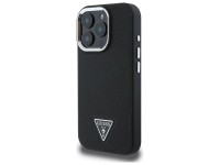 Guess GUHMP16XPGTSPSK iPhone 16 Pro Max 6.3" black/black hardcase Grained Triangle MagSafe Guess GUHMP16XPGTSPSK iPhone 16 Pro Max 6.3" black/black hardcase Grained Triangle MagSafe