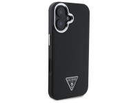 Capa rígida preta com textura triangular para iPhone 16 Plus 6.7" Guess GUHMP16MPGTSPSK. Capa rígida preta com textura triangular para iPhone 16 Plus 6.7" Guess GUHMP16MPGTSPSK.