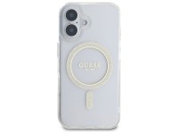 Funda rígida transparente Guess GUHMP16MHFGERET para iPhone 16 Plus de 6,7" con diseño IML y purpuri Funda rígida transparente Guess GUHMP16MHFGERET para iPhone 16 Plus de 6,7" con diseño IML y purpuri