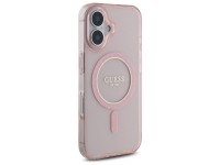 Capa rígida rosa/rosa com glitter circular IML MagSafe para iPhone 16 6.1" Guess GUHMP16SHFGEREP Capa rígida rosa/rosa com glitter circular IML MagSafe para iPhone 16 6.1" Guess GUHMP16SHFGEREP