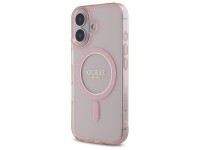 Capa rígida rosa/rosa com glitter circular IML MagSafe para iPhone 16 6.1" Guess GUHMP16SHFGEREP Capa rígida rosa/rosa com glitter circular IML MagSafe para iPhone 16 6.1" Guess GUHMP16SHFGEREP