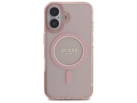 Capa rígida rosa/rosa com glitter circular IML MagSafe para iPhone 16 6.1" Guess GUHMP16SHFGEREP Capa rígida rosa/rosa com glitter circular IML MagSafe para iPhone 16 6.1" Guess GUHMP16SHFGEREP