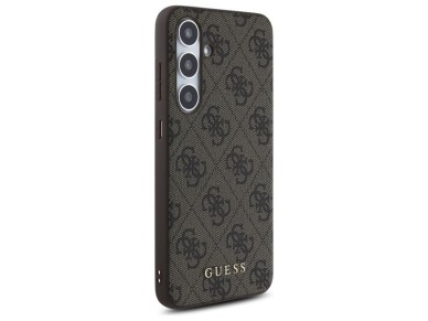 Estuche rígido Guess GUHCS24FEG4GFBR S24 FE S721 marrón/marrón 4G Metal Gold Logo Estuche rígido Guess GUHCS24FEG4GFBR S24 FE S721 marrón/marrón 4G Metal Gold Logo