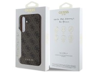 Estuche rígido Guess GUHCS24FEG4GFBR S24 FE S721 marrón/marrón 4G Metal Gold Logo Estuche rígido Guess GUHCS24FEG4GFBR S24 FE S721 marrón/marrón 4G Metal Gold Logo