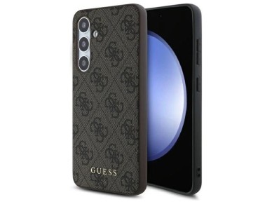 Estuche rígido Guess GUHCS24FEG4GFBR S24 FE S721 marrón/marrón 4G Metal Gold Logo Estuche rígido Guess GUHCS24FEG4GFBR S24 FE S721 marrón/marrón 4G Metal Gold Logo