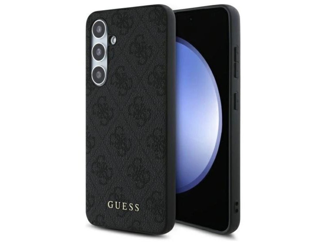 Guess GUHCS24FEG4GFGR S24 FE S721 gray/gray hardcase 4G Metal Gold Logo
