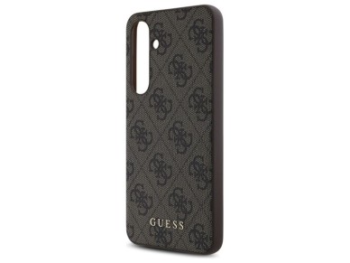 Estuche rígido Guess GUHCS24FEG4GFBR S24 FE S721 marrón/marrón 4G Metal Gold Logo Estuche rígido Guess GUHCS24FEG4GFBR S24 FE S721 marrón/marrón 4G Metal Gold Logo