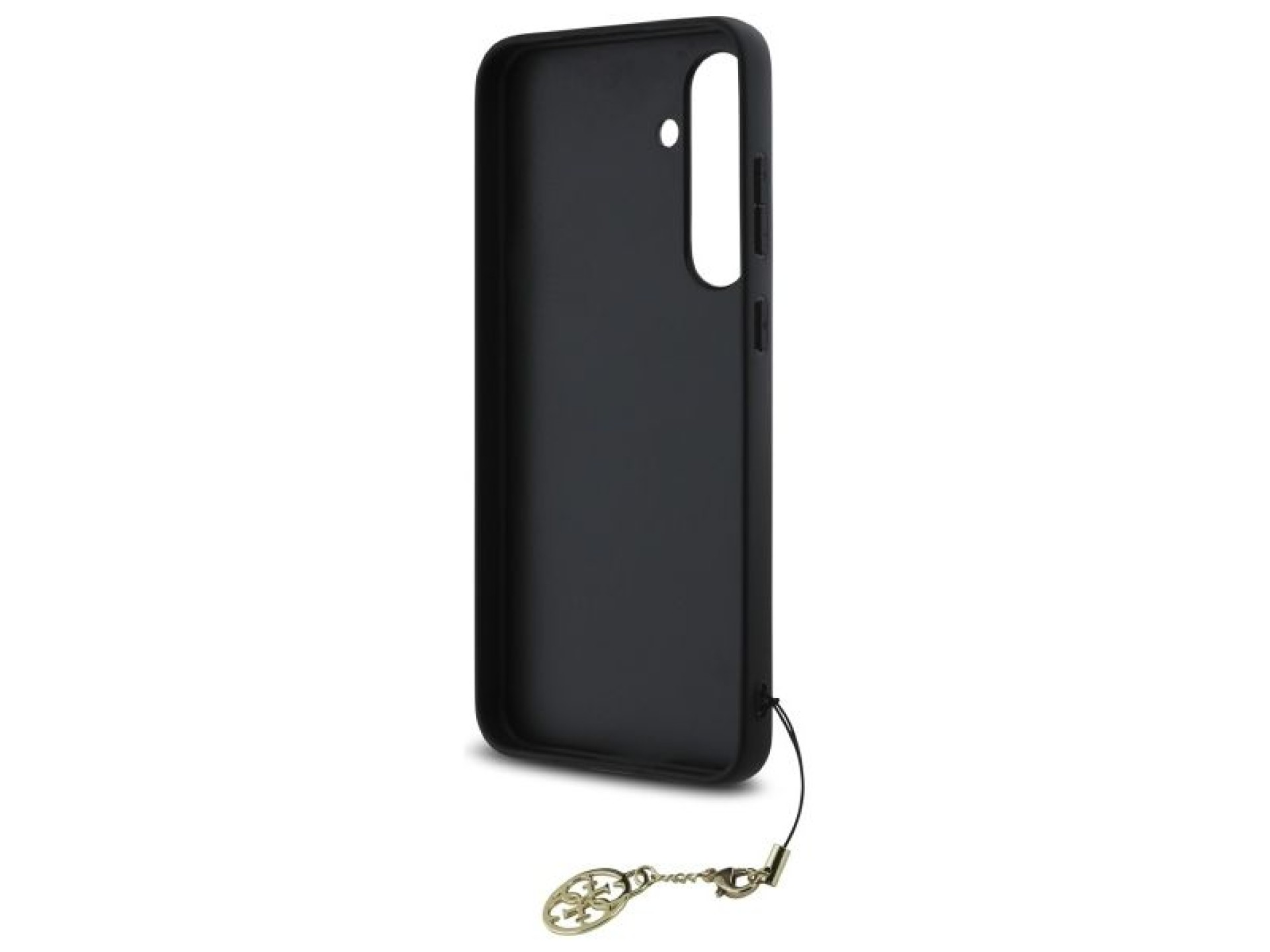 Estuche rígido gris/gris Guess GUHCS24FEGF4GGR S24 FE S721, colección Charms 4G