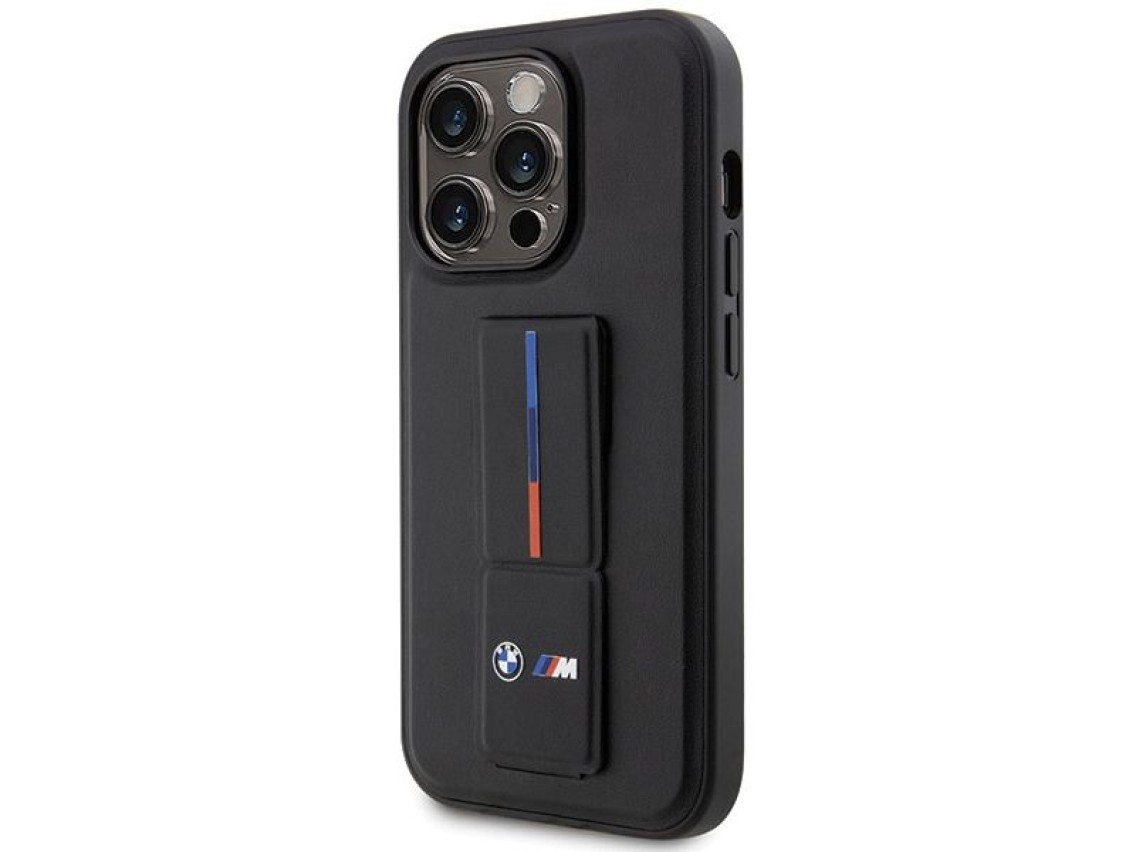 Capa rígida preta/preta com estampa a quente BMW BMHCP14X22GSLK para iPhone 14 Pro Max 6.7"