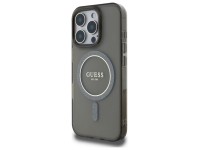 Capa Guess IML Glitter Circle MagSafe para iPhone 16 Pro - preta Capa Guess IML Glitter Circle MagSafe para iPhone 16 Pro - preta