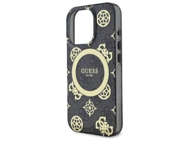 Guess IML Peony On 4G Background MagSafe Case for iPhone 16 Pro Max - Black Guess IML Peony On 4G Background MagSafe Case for iPhone 16 Pro Max - Black