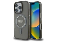 Capa Guess IML Glitter Circle MagSafe para iPhone 16 Pro - preta Capa Guess IML Glitter Circle MagSafe para iPhone 16 Pro - preta