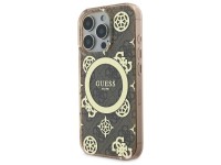 Guess IML Peony On 4G Background MagSafe Case for iPhone 16 Pro Max - Brown Guess IML Peony On 4G Background MagSafe Case for iPhone 16 Pro Max - Brown