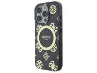 Capa MagSafe Guess IML Peony On 4G Background para iPhone 16 Pro Max - Preta Capa MagSafe Guess IML Peony On 4G Background para iPhone 16 Pro Max - Preta