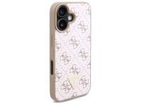 Nova capa triangular 4G da Guess para iPhone 16 Plus - Branca Nova capa triangular 4G da Guess para iPhone 16 Plus - Branca