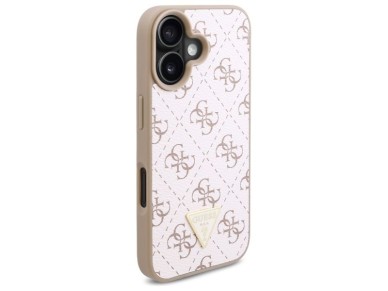 Funda triangular Guess New 4G para iPhone 16 Plus - Blanca Funda triangular Guess New 4G para iPhone 16 Plus - Blanca