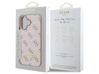 Nova capa triangular 4G da Guess para iPhone 16 Plus - Branca Nova capa triangular 4G da Guess para iPhone 16 Plus - Branca