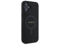 Guess Saffiano Classic Logo MagSafe case for iPhone 16 - black Guess Saffiano Classic Logo MagSafe case for iPhone 16 - black