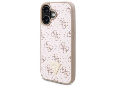 Funda triangular Guess New 4G para iPhone 16 Plus - Blanca Funda triangular Guess New 4G para iPhone 16 Plus - Blanca