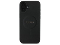 Guess Saffiano Classic Logo MagSafe case for iPhone 16 - black Guess Saffiano Classic Logo MagSafe case for iPhone 16 - black