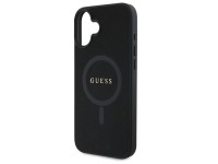 Guess Saffiano Classic Logo MagSafe case for iPhone 16 - black Guess Saffiano Classic Logo MagSafe case for iPhone 16 - black