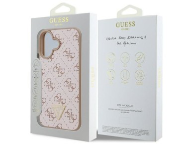 Funda triangular Guess New 4G para iPhone 16 Plus - Blanca Funda triangular Guess New 4G para iPhone 16 Plus - Blanca