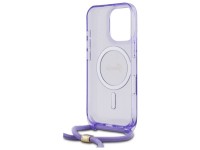 Guess Crossbody Cord Script MagSafe Case for iPhone 16 Pro - Purple Guess Crossbody Cord Script MagSafe Case for iPhone 16 Pro - Purple