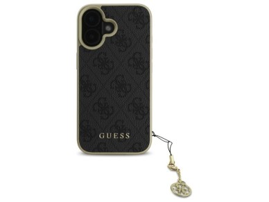 Guess 4G Charms Collection case for iPhone 16 Plus - black Guess 4G Charms Collection case for iPhone 16 Plus - black