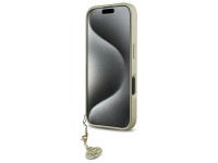 Capa Guess 4G Charms Collection para iPhone 16 - preta Capa Guess 4G Charms Collection para iPhone 16 - preta