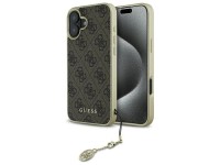 Capa Guess 4G Charms Collection para iPhone 16 Plus - Marrom Capa Guess 4G Charms Collection para iPhone 16 Plus - Marrom