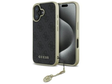 Guess 4G Charms Collection case for iPhone 16 Plus - black Guess 4G Charms Collection case for iPhone 16 Plus - black