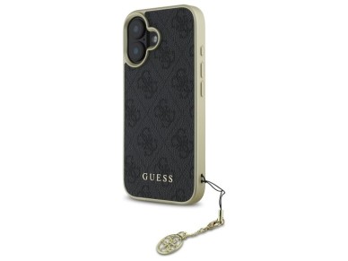 Guess 4G Charms Collection case for iPhone 16 Plus - black Guess 4G Charms Collection case for iPhone 16 Plus - black
